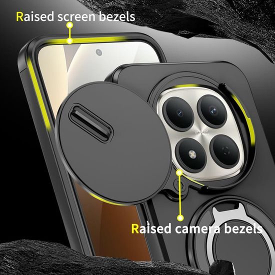 Camslide Stand maska, Xiaomi Redmi Note 15 Pro 5G, crna