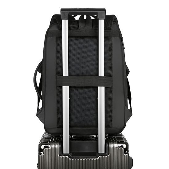 JP Rucksack B05 für Alltag und Freizeit - 44x32x10~15 cm - Schwarz