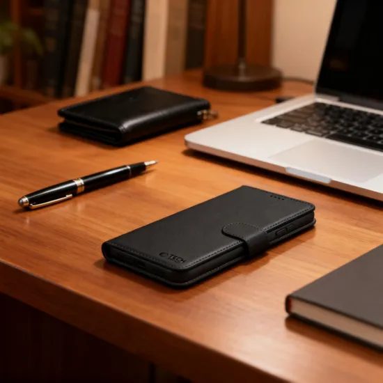 Tech-Protect Schutzhülle für Motorola Moto G57 Power / G67 Power - Elegante Wallet Hülle mit Magnetverschluss - Schwarz