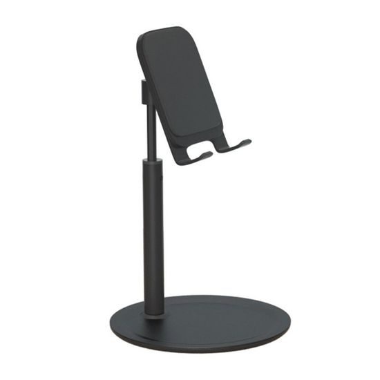Teleskopický stolový držiak na telefón a tablet, čierny (K3S)
