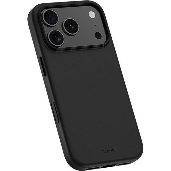 iPhone 17 Pro Max / 18 Pro Max ümbris – Benks Magnetic Vita Pro silikoonümbris – must
