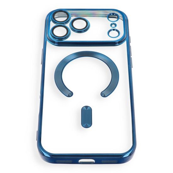 iPhone 17 Pro Max / 18 Pro Max vāciņš – Electro Mag Cover ar MagSafe – tumši zils