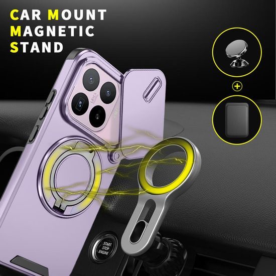 Camslide Stand obal, Xiaomi 17T, fialový