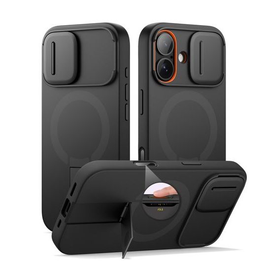 Suritch MagSafe Kickstand Camprotector θήκη iPhone 17, μαύρη