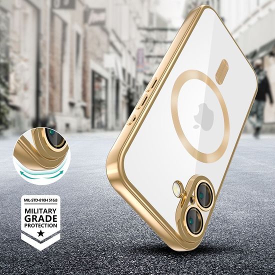 Tech-Protect MagFlex MagSafe iPhone 16, glänzendes Gold
