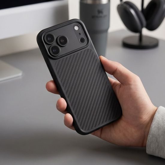 Tech-Protect MagCam MagSafe, iPhone 17 Pro / 18 Pro, Carbon černý