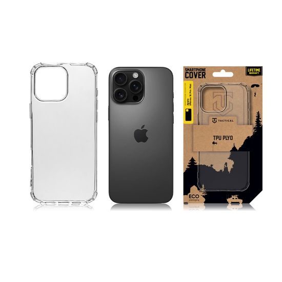 Etui Tactical TPU Plyo, iPhone 16 Pro Max, prozoren