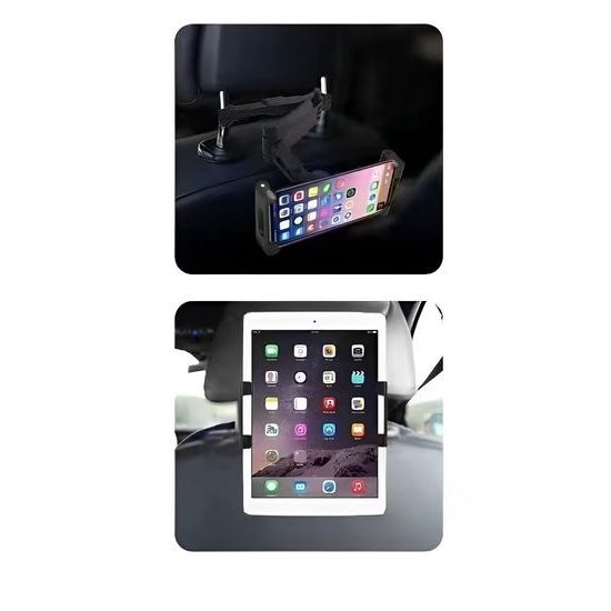 JP tablet tartó az autó fejtámlájához TH01, fekete