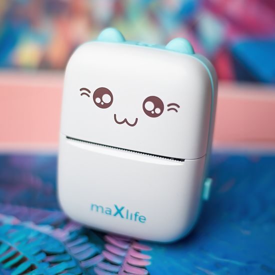Maxlife MXTP-100 Bluetooth Θερμικός Εκτυπωτής, Μπλε