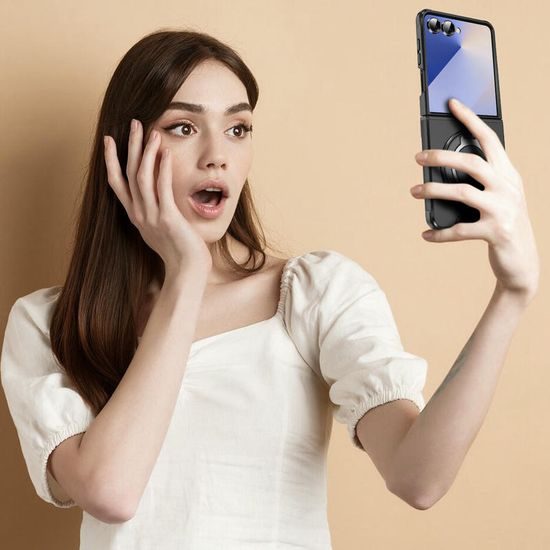 Θήκη Camslide Stand, Samsung Galaxy Z Flip 7, μαύρη