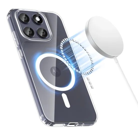 Tech-Protect Flexair Hybrid s MagSafe, Motorola Moto G67 / G77 / G87, prozirna