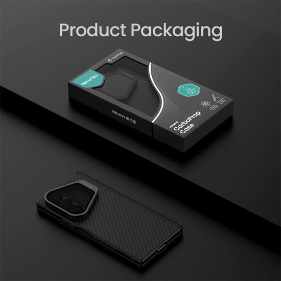 Samsung Galaxy Z Fold 8 Ultra vāciņš – Nillkin CarboProp MagSafe – melns