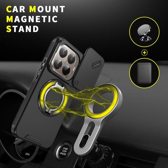 Θήκη Camslide Stand, Xiaomi 15T Pro, μαύρη