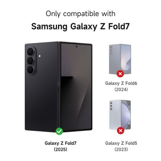 Suritch 360° Kickstand θήκη Samsung Galaxy Z Fold 7, μαύρη
