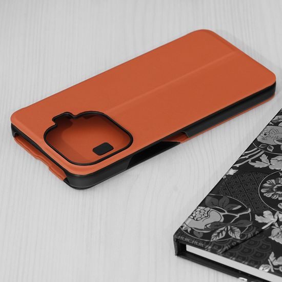 Eco Leather View maska, Xiaomi 17T Pro, narančasta