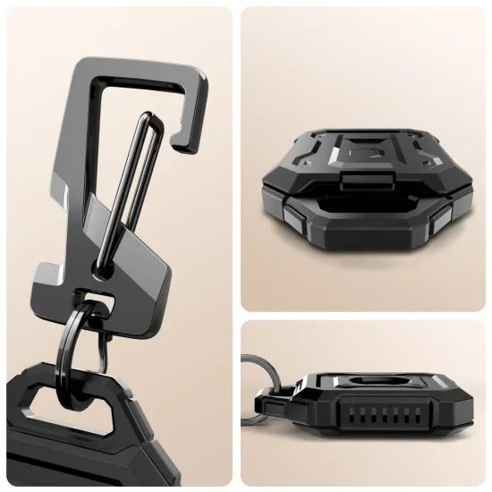 Tech-Protect Kevlar Pro, Apple AirTag 1 / 2, μαύρο