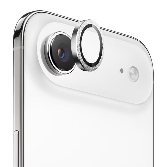 Blueo Original Μεταλλικό Πλαίσιο προστατευτικό τζαμάκι για φακό κάμερας, iPhone Air, ασημί διαμάντι