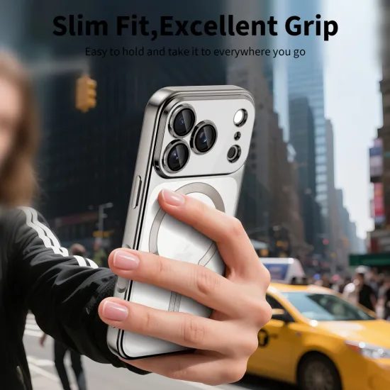 Tech-Protect MagFlex MagSafe iPhone 17 Pro, γυαλιστερό ασημί