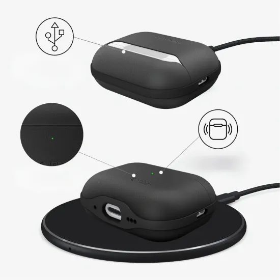 Tech-Protect NaturalFit, Apple AirPods Pro 3, μαύρο