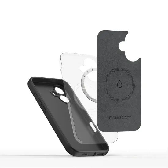 Tech-Protect Liquid Silicone MagSafe, iPhone 16e, μαύρο