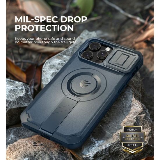 Θήκη Dexnor MagSafe 360 Kickstand Camprotector για iPhone 14 Pro Max, μπλε