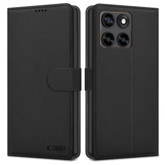 Tech-Protect Motorola Edge 70 Fusion / Fusion Plus 5G Hoesje - Portemonnee Case met Magnetische Sluiting & Standaard - Zwart