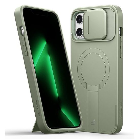 Suritch MagSafe Kickstand Camprotector θήκη iPhone 13 / 14, πράσινη