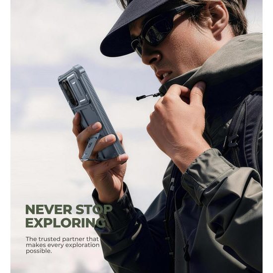 Dexnor 360 Kickstand Camprotector tok Samsung Galaxy A57, kék