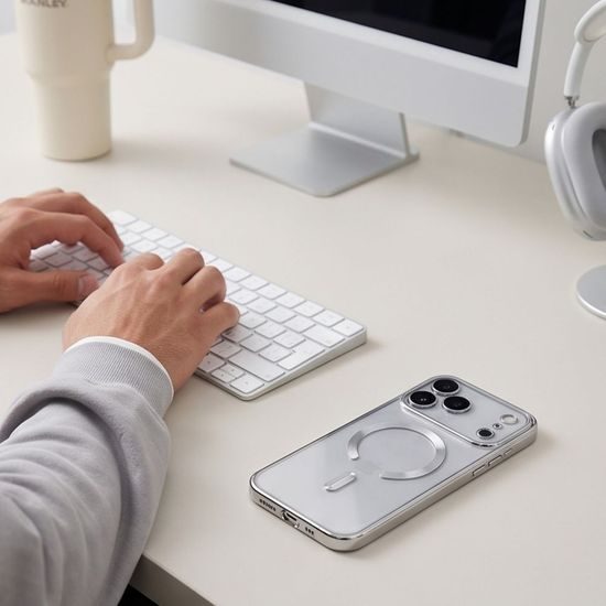 Tech-Protect MagFlex MagSafe ümbris iPhone 17 Pro / 18 Pro – läikiv hõbedane