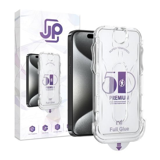 JP DustFree 5D Προστατευτικό Γυαλί Οθόνης, iPhone 15 Pro Max