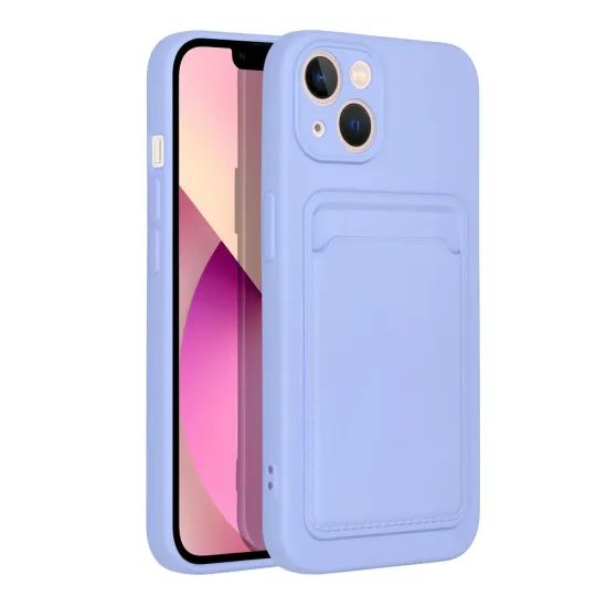 Card Case obal, iPhone 14, fialový
