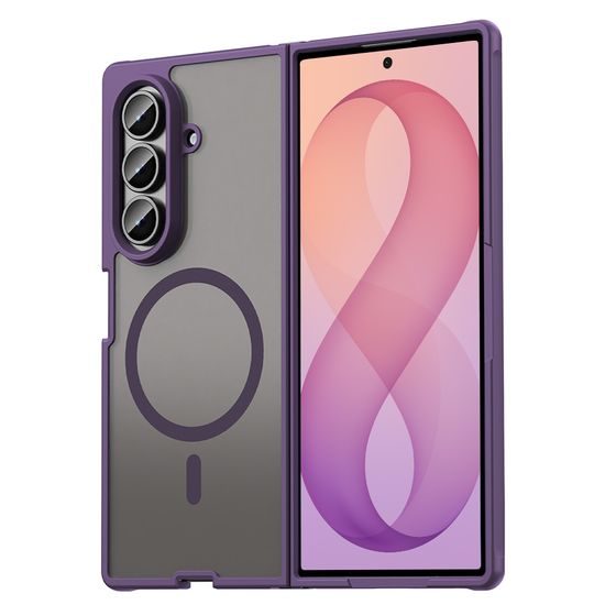 Techsuit HaloFrost II MagSafe Schutzhülle für Samsung Galaxy Z Fold8 Ultra - Magnetische Handyhülle - Violett