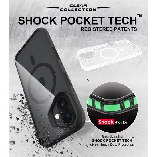 Θήκη JP MagFit MagSafe με πιστοποιητικό 3M SGS, iPhone 17, μαύρο