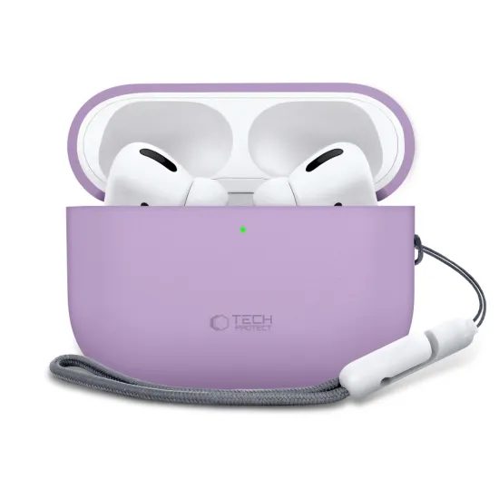 Tech-Protect Σιλικονική Θήκη, Apple AirPods Pro 3, μωβ