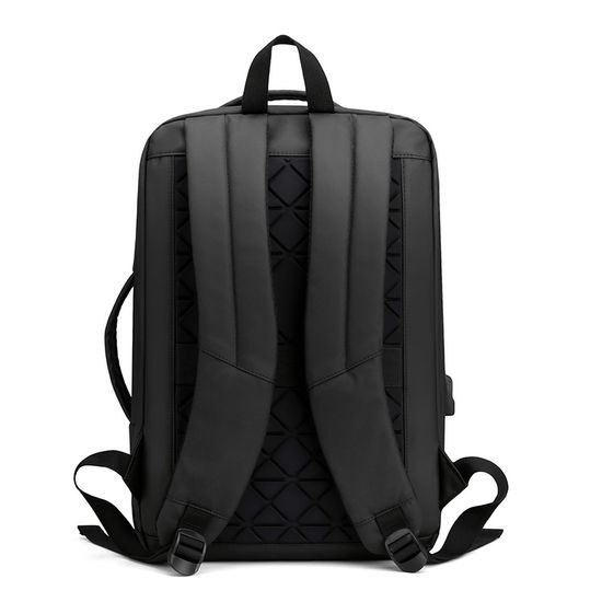 JP Rucksack B22 - Multifunktionaler Tagesrucksack 44x30x14 cm - Schwarz