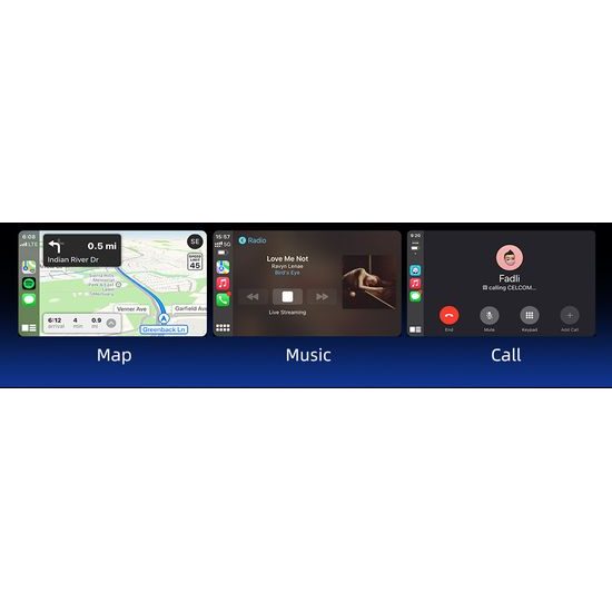 5" Bezdrôtový displej pre motocykle BMW, Apple CarPlay / Android Auto