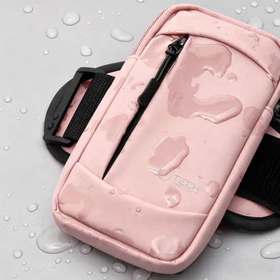 Tech-Protect M6 Universele Sportarmband - Waterdicht - voor Smartphones tot 6,9 inch - Roze