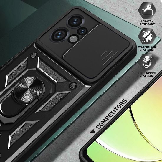 Techsuit CamShield, Motorola Moto G34, čierny