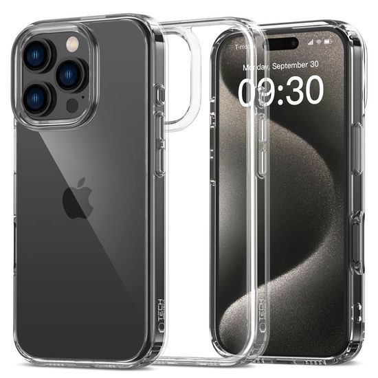 Tech-Protect Flexair Hybrid, iPhone 16 Pro Max, przezroczysty