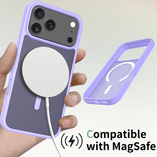 JP MagFit Colour MagSafe θήκη με μαγνήτη N52, iPhone 17 Pro Max, μωβ