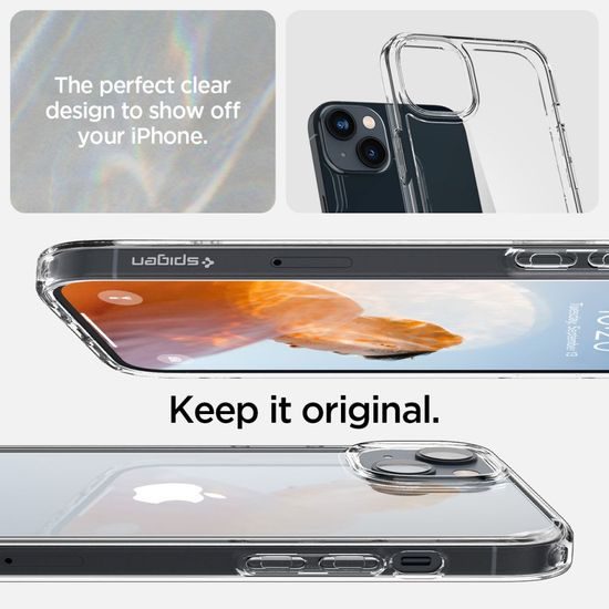 Spigen Ultra hybrid kryt na mobil, iPhone 14 Plus, čirý