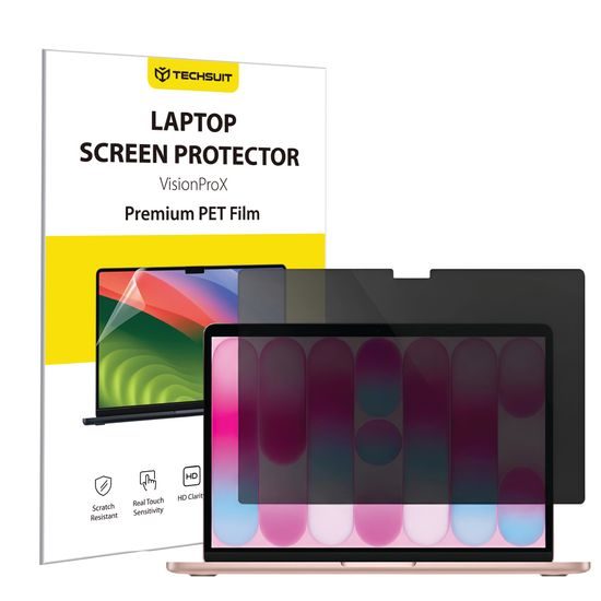 MacBook Neo 13" kaitsekile – Techsuit VisionProX Privacy privaatsuskile