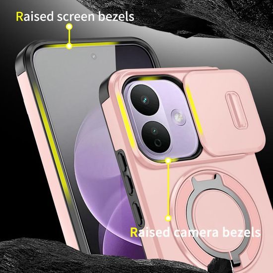 Camslide Stand obal, Xiaomi Redmi Note 17 Pro 5G / Note 17 Pro Max 5G, růžový