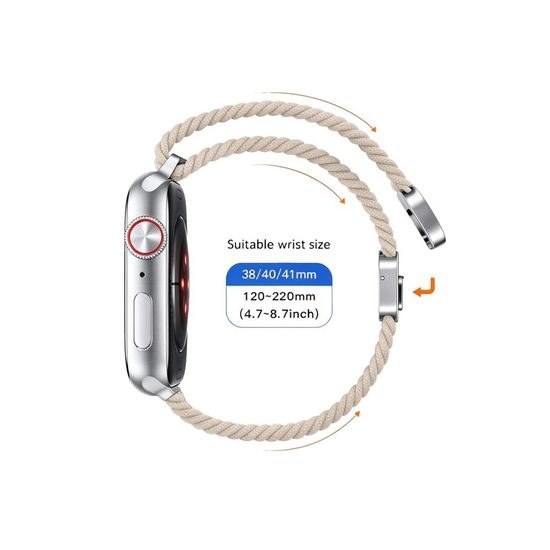 Tech-Protect NylonMag Apple Watch 8 / 9 / 10 / 11 / SE (40 / 41 / 42 mm), titan