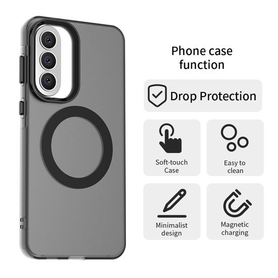 Techsuit CandyCase MagSafe, Samsung Galaxy A57 5G, černý