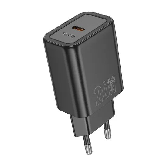 Hoco Netzladegerät N60 USB-C, PD QC 20W, schwarz