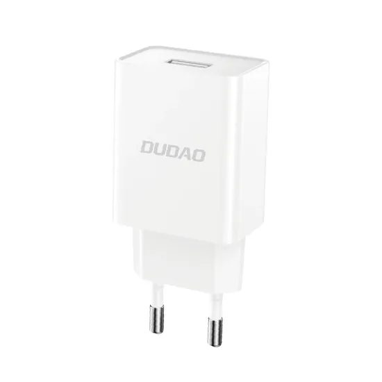 Dudao A4EU USB φορτιστής 2,1A + καλώδιο USB - USB-C, λευκό