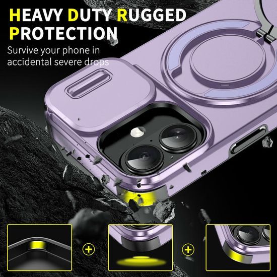 Camslide Stand etui, iPhone 17, vijolična