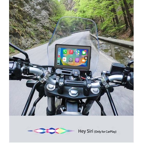 5" Motociklistički zaslon s prednjom i stražnjom kamerom, GPS navigacijom i CarPlay / Android Auto (IP67)