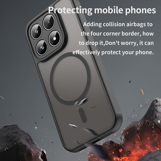 Motorola Moto G87 / G77 / G67 ümbris – Techsuit HaloFrost II MagSafe'iga – must